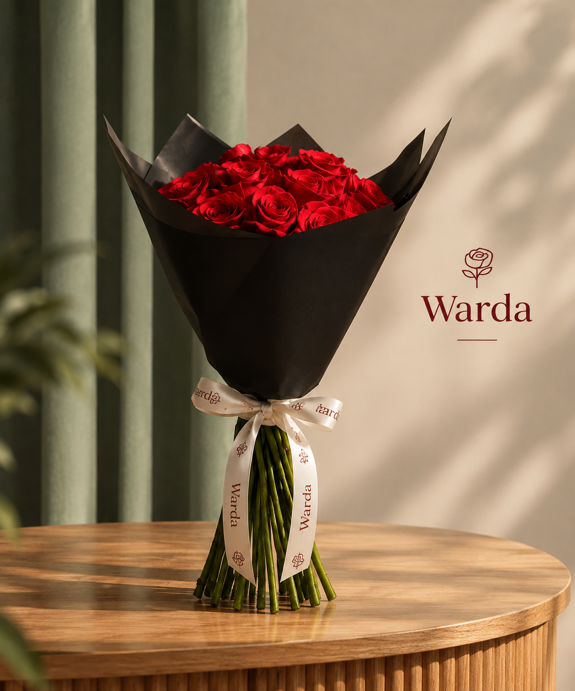 Red rose bouquet | 25 Flowers