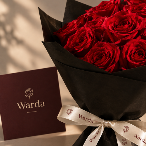 Red rose bouquet | 25 Flowers